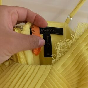 Bcbg bright yellow short dress